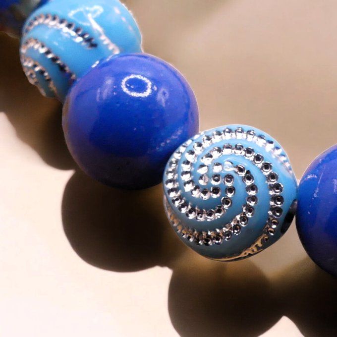 Howlite teintée Bleu