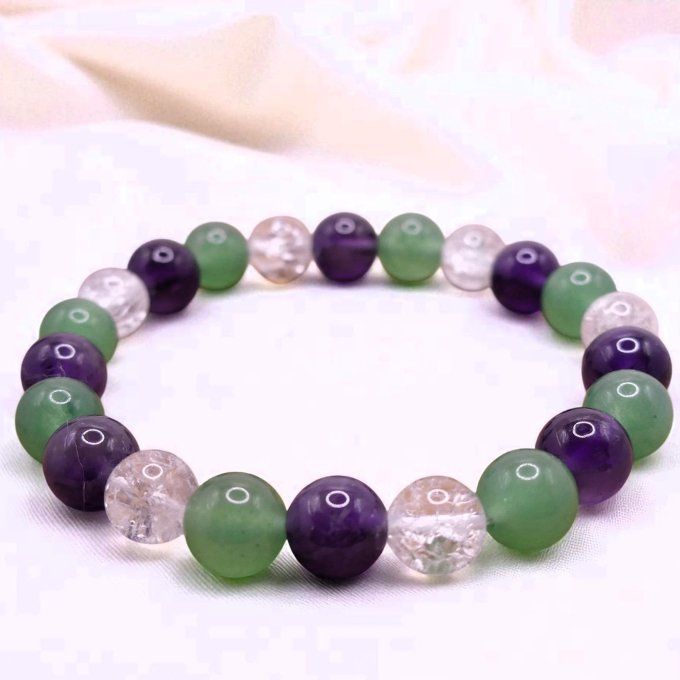 Améthyste - Aventurine - Cristal de Roche