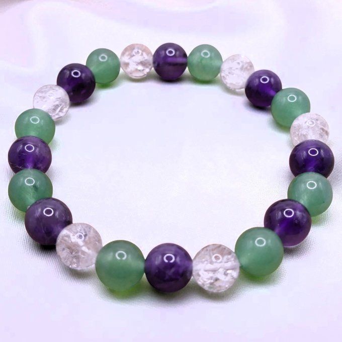 Améthyste - Aventurine - Cristal de Roche