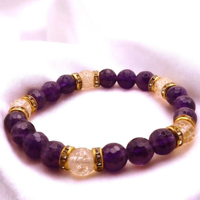 Améthyste et Cristal de Roche