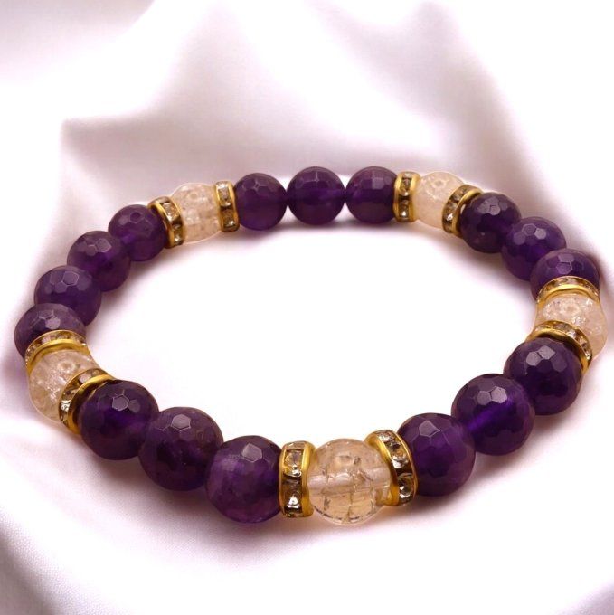 Améthyste et Cristal de Roche