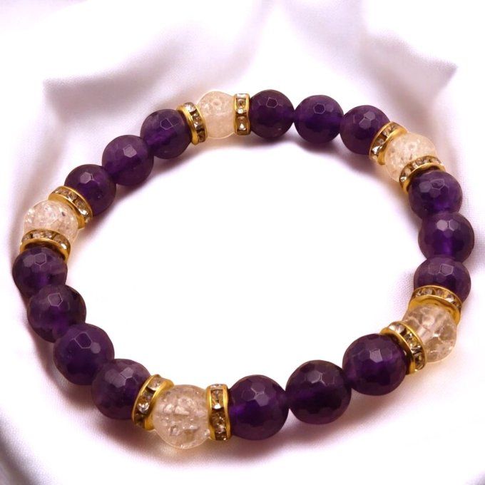 Améthyste et Cristal de Roche