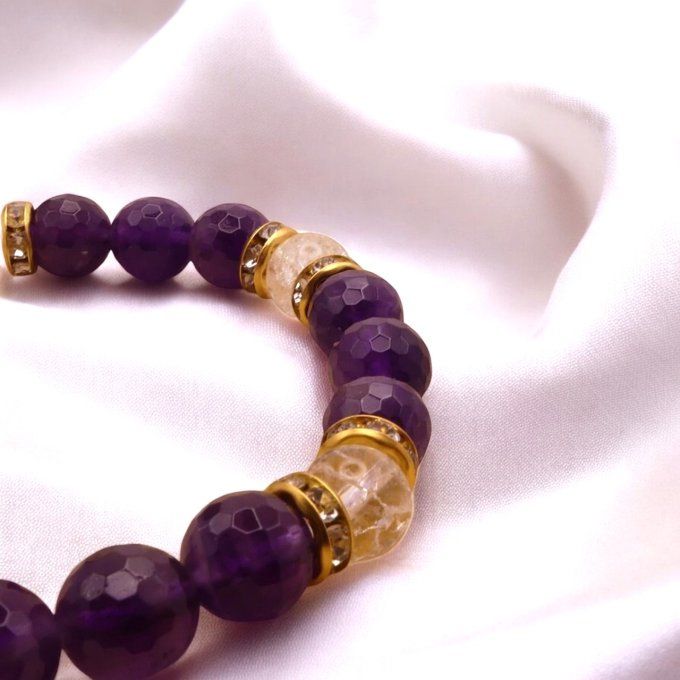 Améthyste et Cristal de Roche