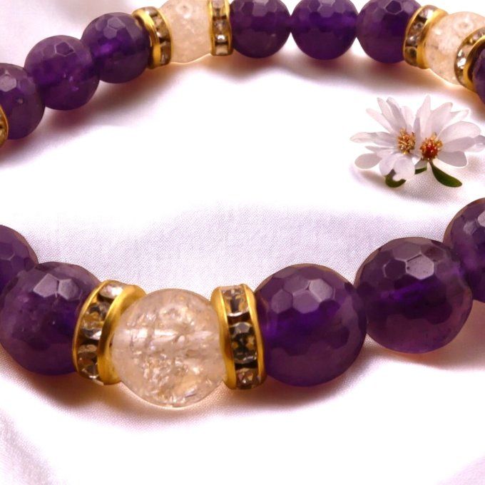 Améthyste et Cristal de Roche