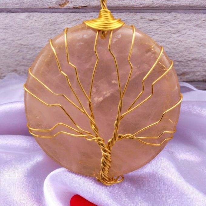 Quartz Rose Arbre de Vie